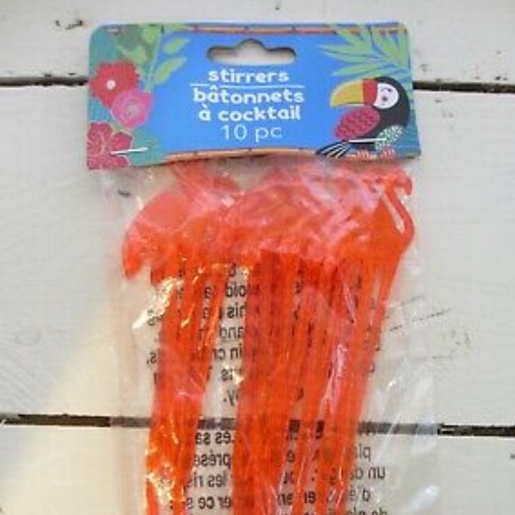 Pink Flamingo Stirrers - Picture 2 of 2